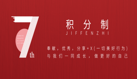 积分制7周年！来看看有哪些你想要的！